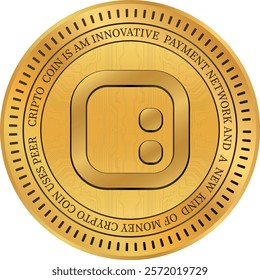 Metallic looking space id-id cryptocurrency drawings on abstract background. 3d illustrations.