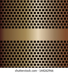 Metallic mesh texture vector background with reflections