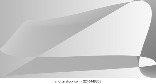Metallic Monochromatic Grey Gray Modern Design. Silver Shape Smooth Modern Trendy Background. Alluminium Layers Digital Fluid Gradient Mesh. Dynamic Futuristic Minimal Technology Illustration.