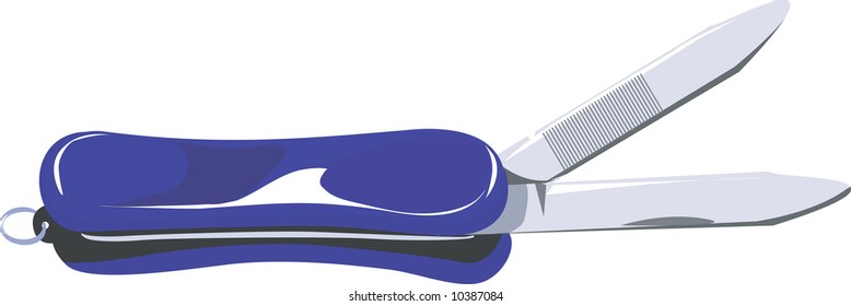 a metallic nail cutter 	
