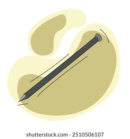 Metallic nail for joining wooden 