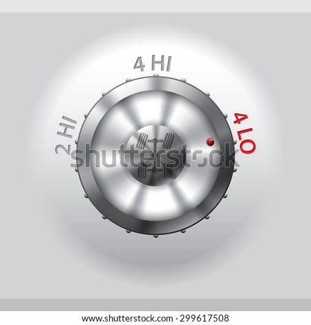 Metallic off road differential control panel design