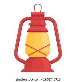 Metallic oil lamp icon. Cartoon and flat of Metallic oil lamp vector icon for web design isolated on white background
