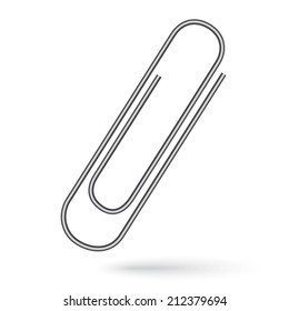 Metallic paper clip