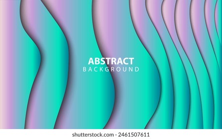Metallic paper cut background design. Paper cut shapes composition. Neon metallic background for flyer, brochure, banner, web, poster, background, social media. Eps10 vector.