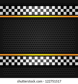 Metallic perforated sheet, vector illustration 10eps