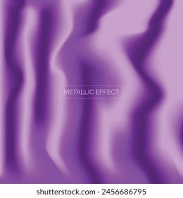 Metallic purple textured background reflective flowing shape