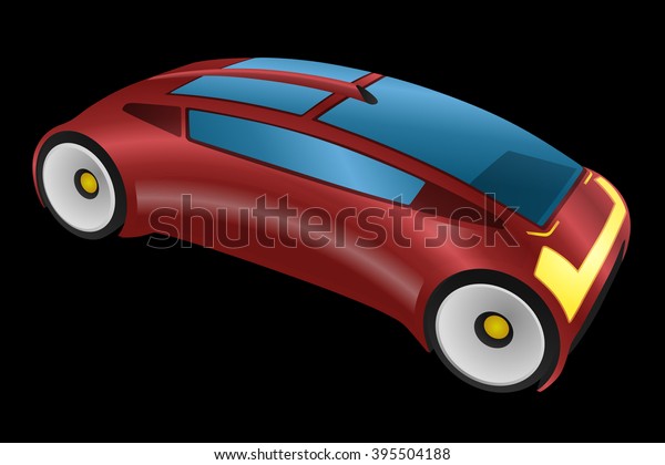 metallic red
futuristic design vehicle, future automobile, concept car,
mirrorless car, vector
illustration