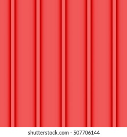 Metallic roof seamless pattern. Red color. Classic style. Vector illustration
