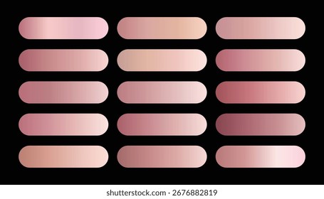 Metallic Rose Gold Gradient Collection
