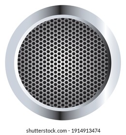 Metallic Round Icon Design Concept