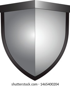 metallic shield logo element HD
