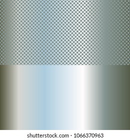 Metallic shiny background. Grid.
