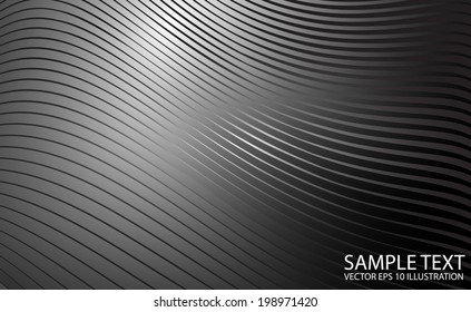 Metallic shiny background vector illustration - Vector abstract silver background shiny line template