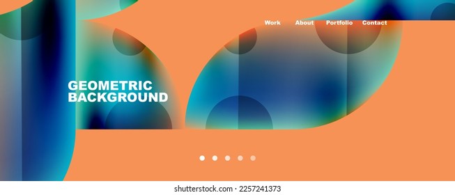 Metallic shiny fluid colors with geometric elements. Geometric abstract background for Wallpaper, Banner, Background, Card, Book Illustration, landing page