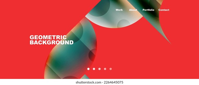 Metallic shiny fluid colors with geometric elements. Geometric abstract background for Wallpaper, Banner, Background, Card, Book Illustration, landing page