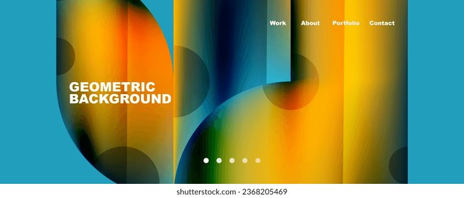 Metallic shiny fluid colors with geometric elements. Geometric abstract background for Wallpaper, Banner, Background, Card, Book Illustration, landing page
