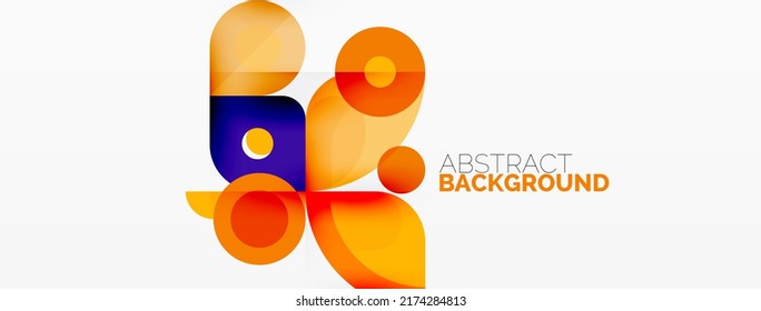 Metallic shiny geometric surfaces, round shapes and circles. Digital web futuristic template for wallpaper, banner, background, card, book Illustration, landing page