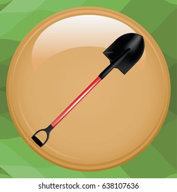 Metallic shovel 