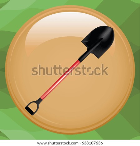 Metallic shovel 