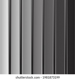 Metallische silberne 3D-Chrom elegante, geometrische abstrakte moderne Vektorhintergrund Techno-Innenausstattung, luxuriöses, starkes Design für Cover- oder Bannerdekoration, glänzendes kreatives Muster