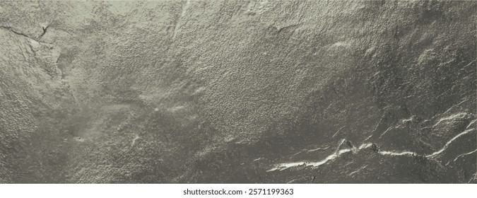 Metallic silver background with a textured, rough surface. The silver background adds a rugged, industrial feel. Textured stone background vector. Silver background.