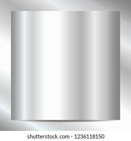 Metallic silver background. Vector, Illustration, EPS10.