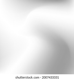 Superficie suave de curva borrosa plateada metálica. Fondo dinámico de aluminio líquido oscuro. Aguas Gris Mallas De Gradiente Líquido De Bañera Láquida. Fondo de degradado de fluido de luz monocromático del cielo ondulado.