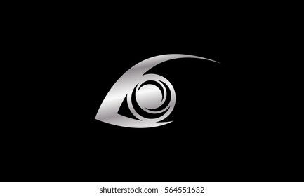 metallic silver eye
