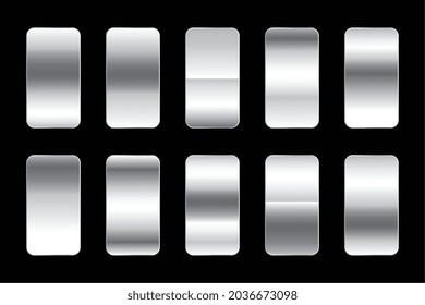 metallic silver gradients premium set