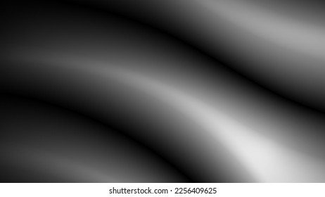 Diseño de fondo gris negro plateado metálico para afiches, pancartas, presentaciones, anuncios y folletos, aislados en fondo negro.