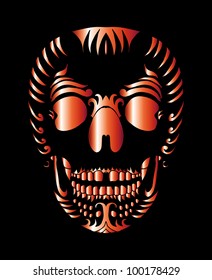 metallic skull