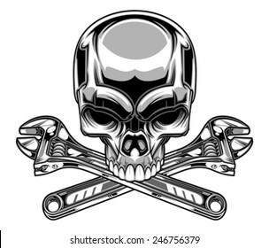 metallic skull