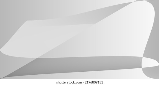 Ilustración digital grisácea suave metálica. Tecnología Forma Monocromática Mínima Fondo Original. Malla de gradiente dinámico de aluminio de capas futuristas. Fluid Modern Silver Gray Suave Surface.