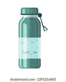 metallic sport bottle equipment icon isolated