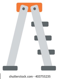 Metallic step ladder. 