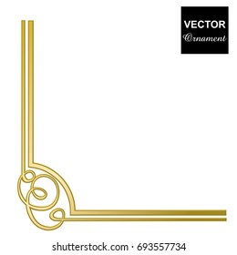 Metallic stereoscopic antique frame, ornament,vector data
