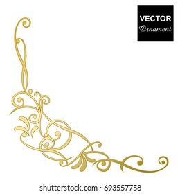 Metallic stereoscopic antique frame, ornament,vector data
