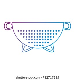metallic strainer isolated icon