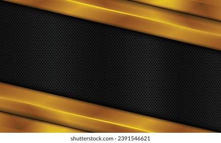 Metallic stripes and metal with dot texture. Vector illustration.