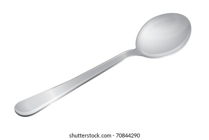 Metallic tablespoon