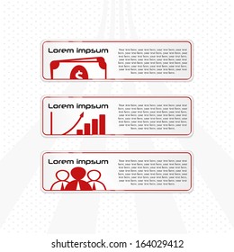 Metallic tablet attached. Infographic banner