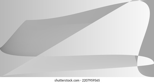 Tecnología Metálica Ilustración Moderna Suave. Malla de gradiente digital de capas mínimas de aluminio. Superficie fluida dinámica monocromática futurista. Forma Gris Gris Plata Fondo Original.