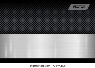 Metallic texture, Abstract background, Vector, Illustration.