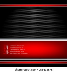 metallic textured vector template with copy space. Eps10