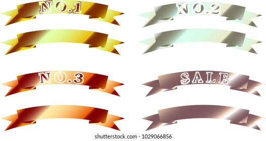 Metallic title ribbon set.eps
This is a vector illustration.