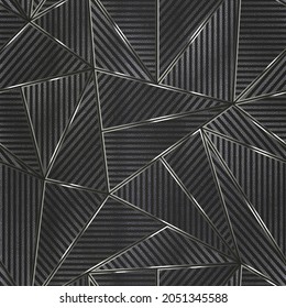 Metallic triangle seamless pattern. Eps 10 vector file.