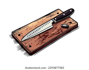 Metallic utility knife with sharp steel blade isolated