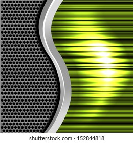 Metallic vector abstract background