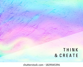 Metallic voucher geometric holographic vector background. Club party placard abstract backdrop. Tech abstract geometric template for voucher design.